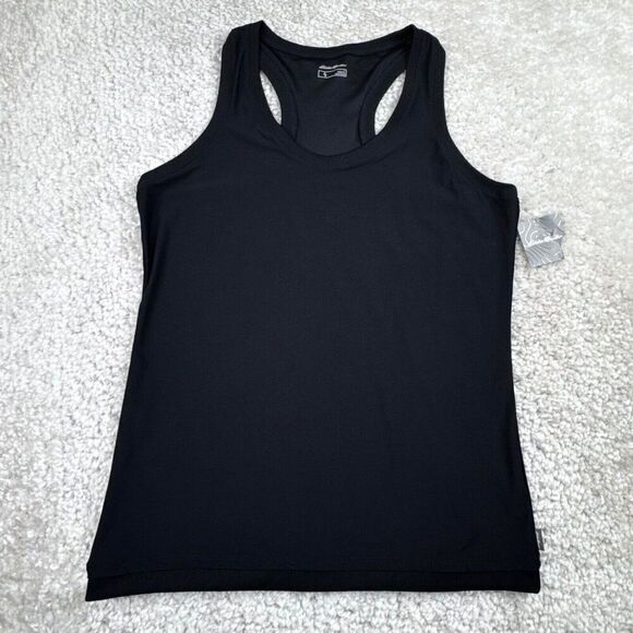 Eddie Bauer Infinity Ribbed Trim Tank Black NEW - Picture 1 of 7